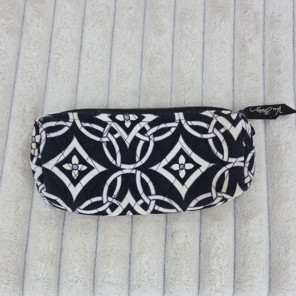 Vera Bradley Black and White Geometric Cosmetic Bag